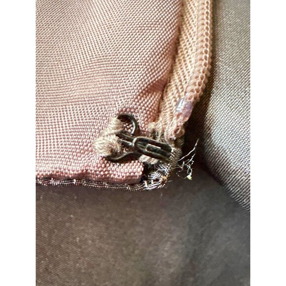 Vintage Metallic  Silk Maxi Skirt With High Shine Finish & A-Line Silhouette Wom - Picture 12 of 16